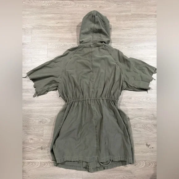 Free People Reworked Army Jacket Olive‎ Green Women's Jacket - Picture 5 of 5